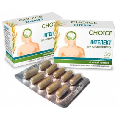 ИНТЕЛЛЕКТ - Нормализация функций головного мозга, 30 капсул, Choice