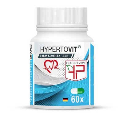 Гипертовит HYPERTOVIT ®  от гипертонии, 60 капсул, Heutepharm