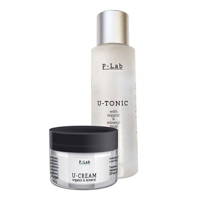 Набор крем для лица U-cream + тоник для лица U-tonic, 50мл+100мл, Аксимед