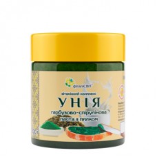 УНИЯ тыквенно-спирулиновая паста с пыльцой, 200 г, Фитаписвит